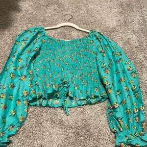 Floral Crop Top size Medium